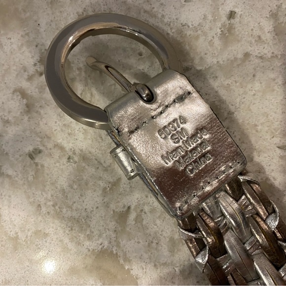 2/$10 Silver Grey Shiny Belt - Picture 4 of 4